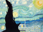 Starry Night, Van Gogh by Asmaa Ferdjallah
